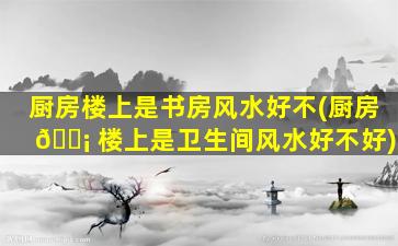 厨房楼上是书房风水好不(厨房 🐡 楼上是卫生间风水好不好)